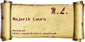 Majerik Laura névjegykártya